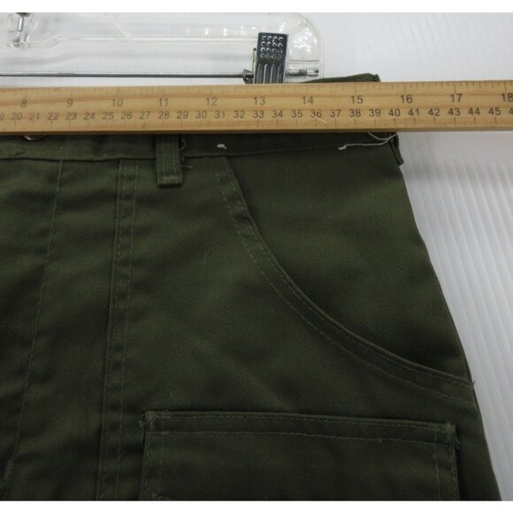 VINTAGE Boy Scouts of America Shorts 33 Official Uniform Cargo 70s - Picture 3 of 8